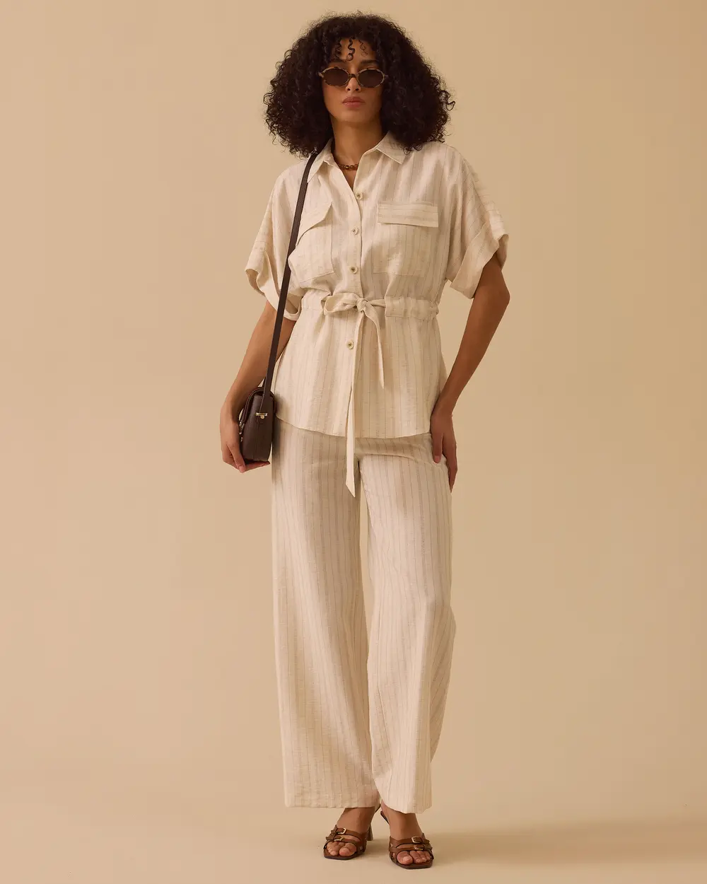 High-Waisted Comfort-Fit Pants
