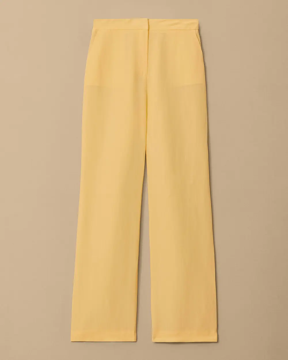 High Waist Linen Look Pants