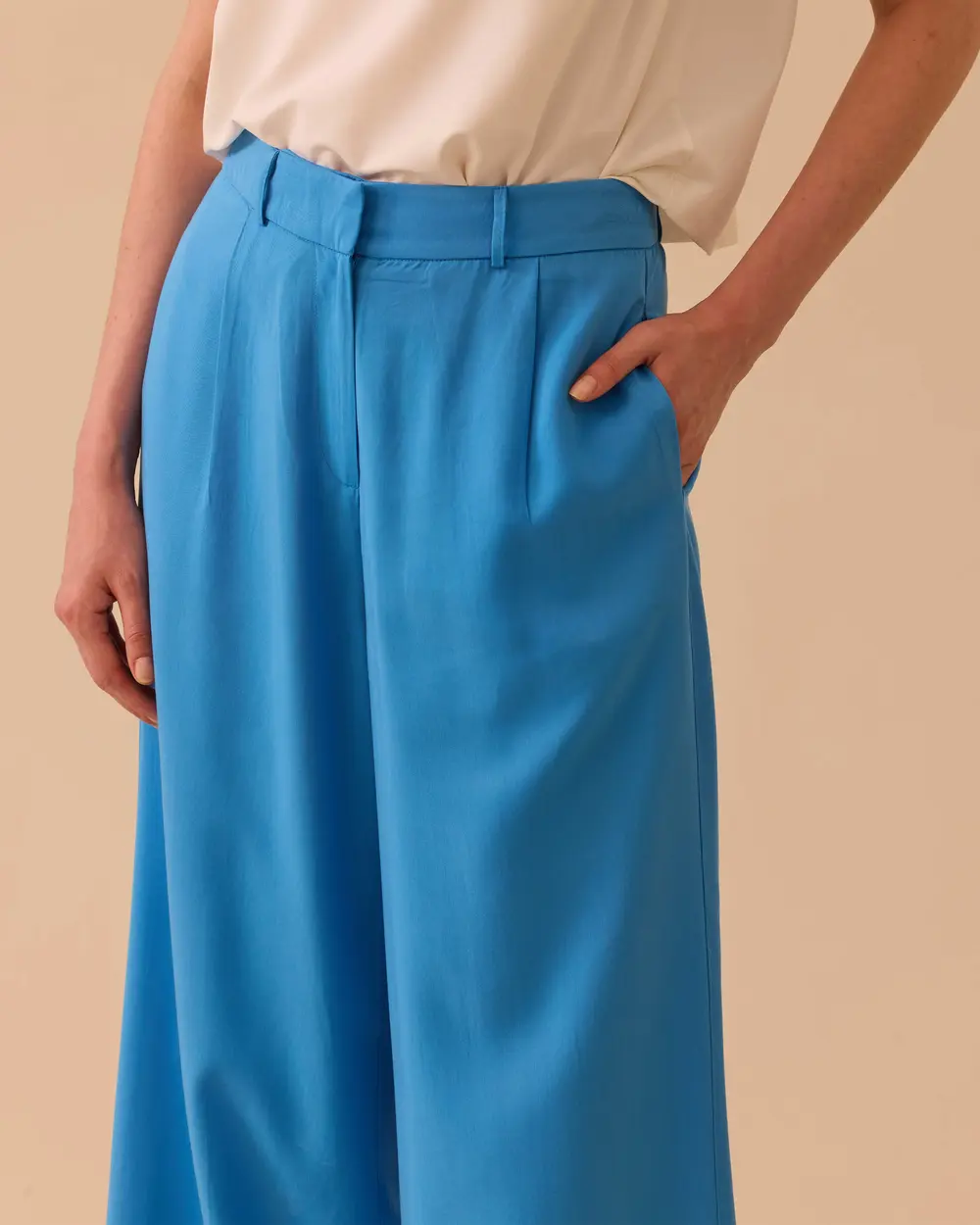 Pileli Bol Paça Pantolon