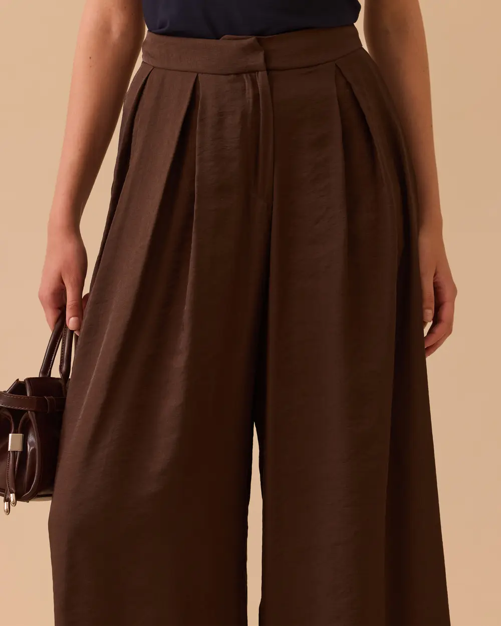 Modern Cut Wide Leg Trousers