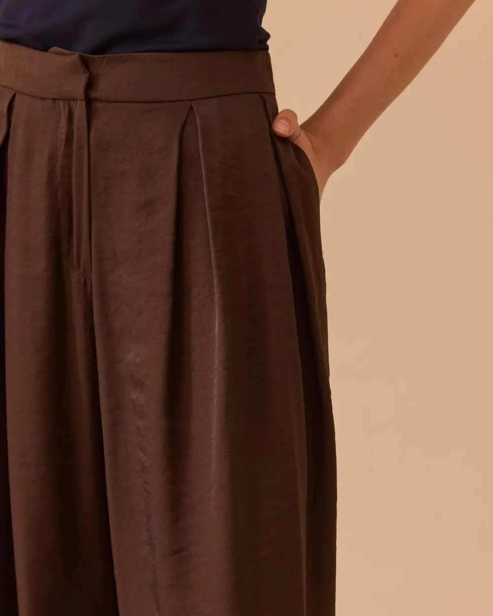 Modern Cut Wide Leg Trousers