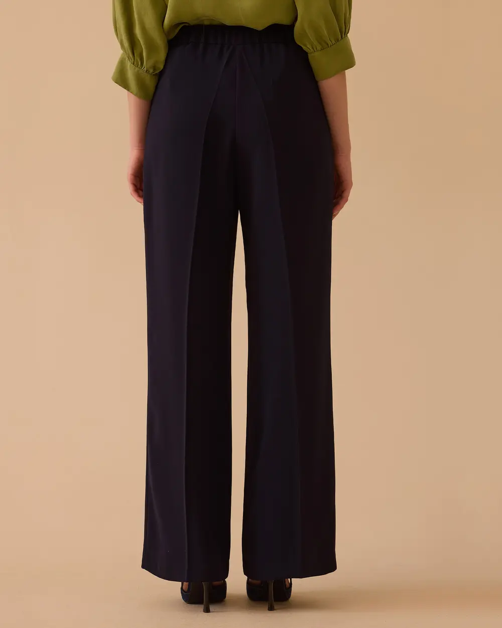Elena Single Pleated Wide Leg Pants
