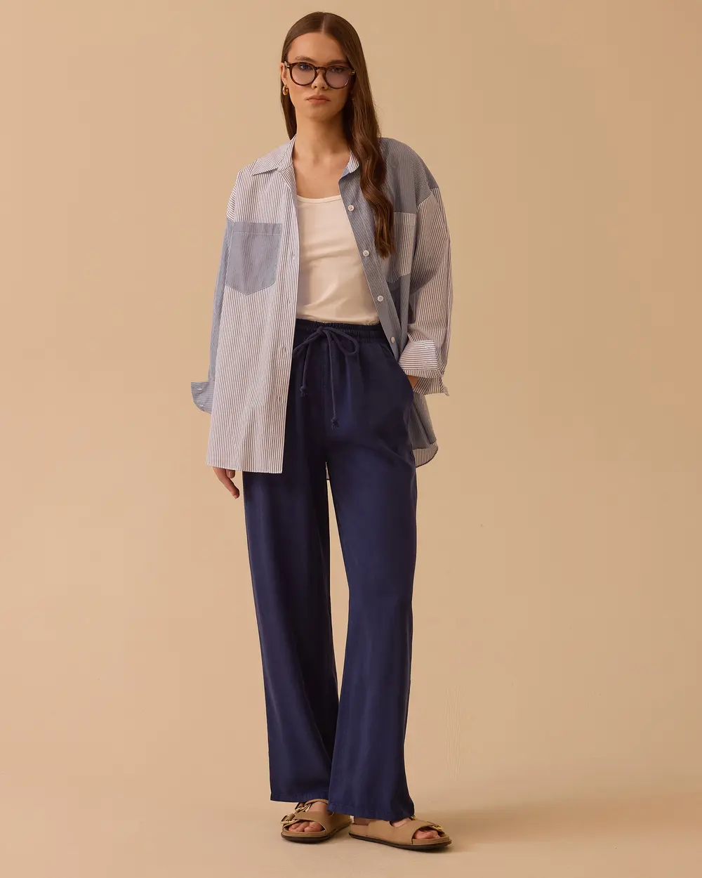 Straight Cut Full Length Pants