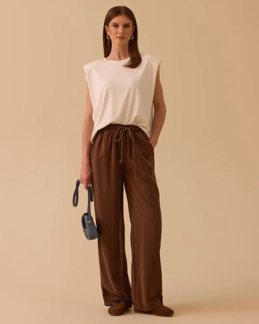 Straight Cut Full Length Pants