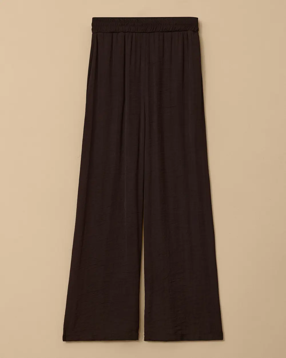 Saten Görünümlü Wide Leg Pantolon