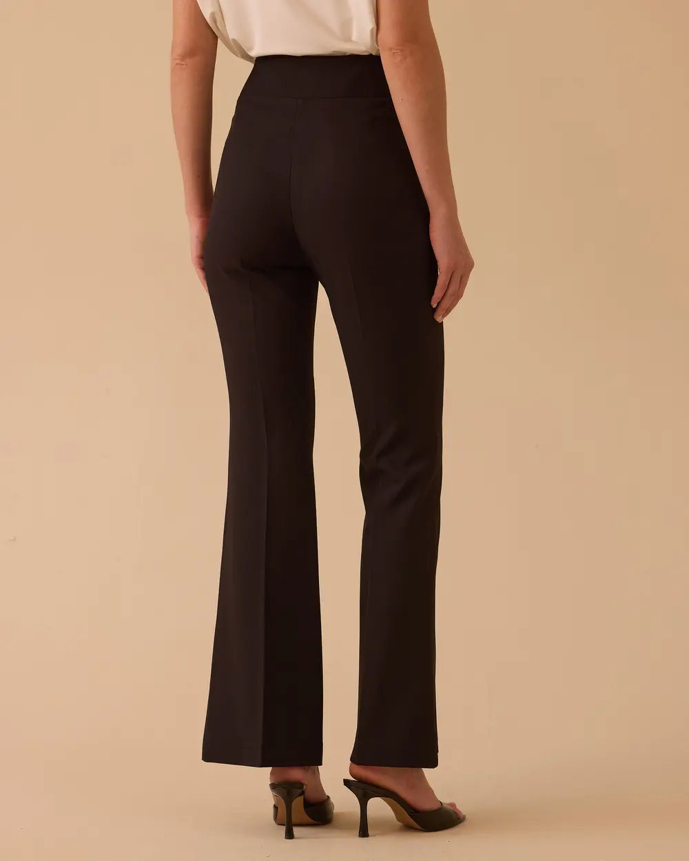High Waist Full Length Classic Pants