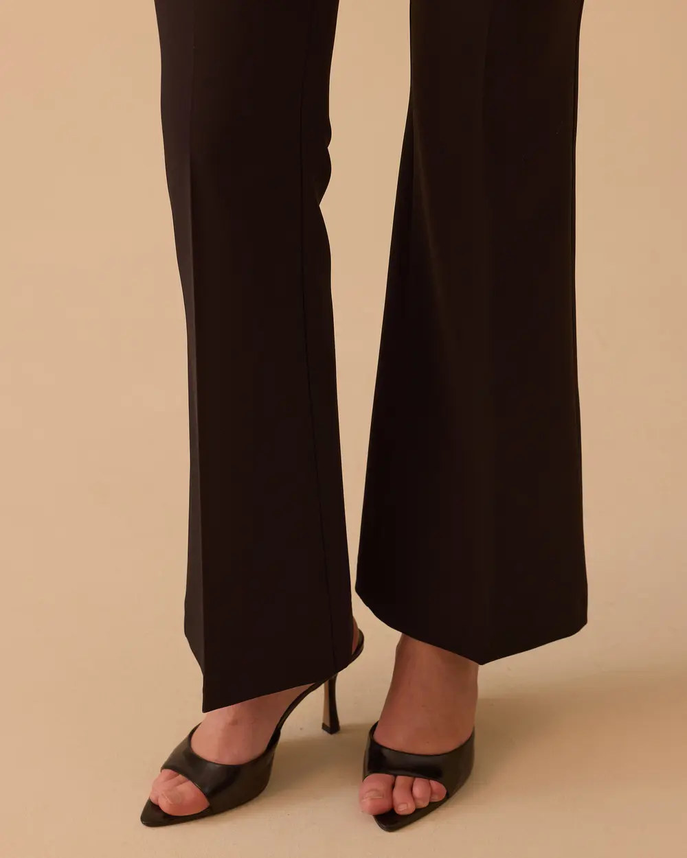 High Waist Full Length Classic Pants
