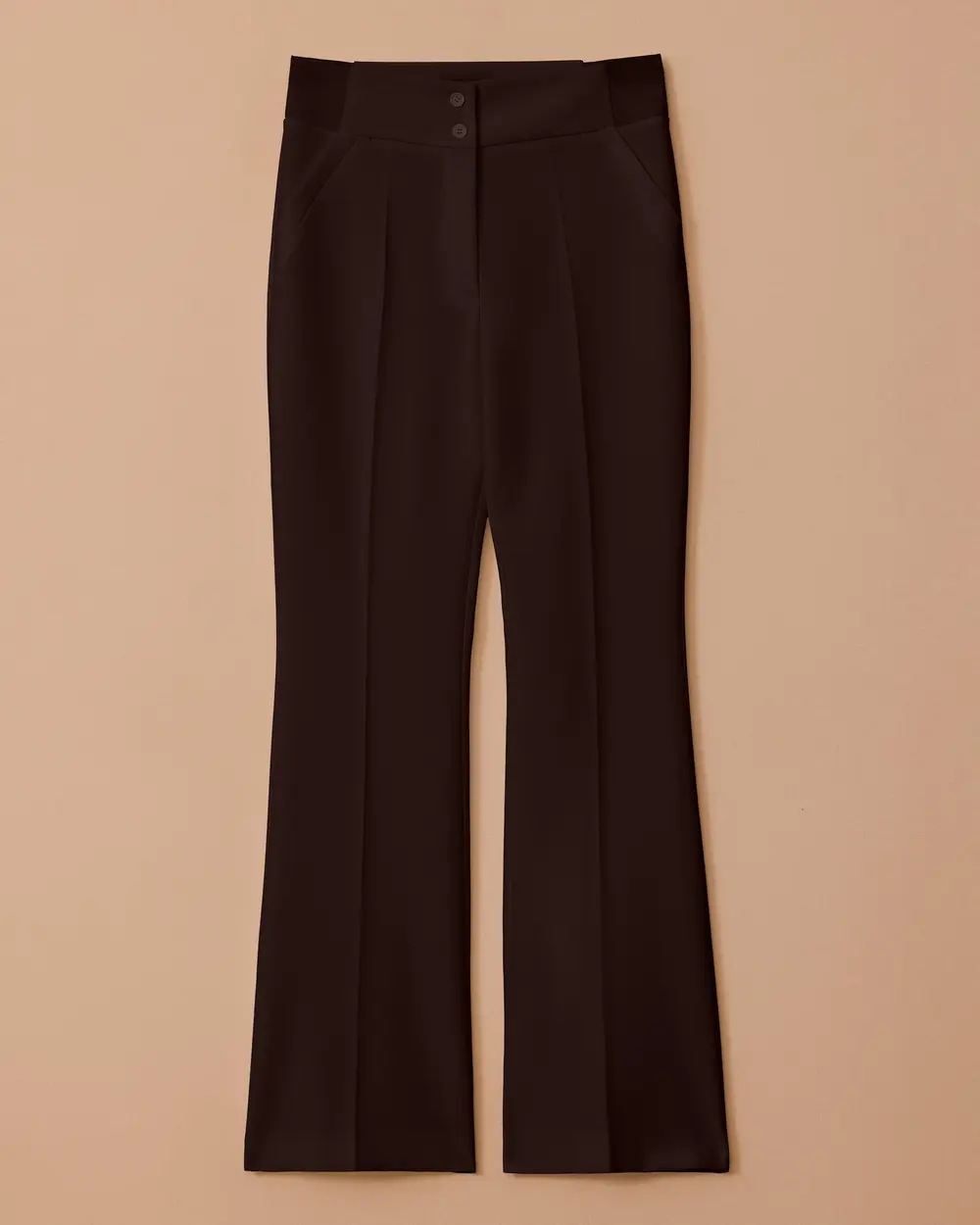 High Waist Full Length Classic Pants