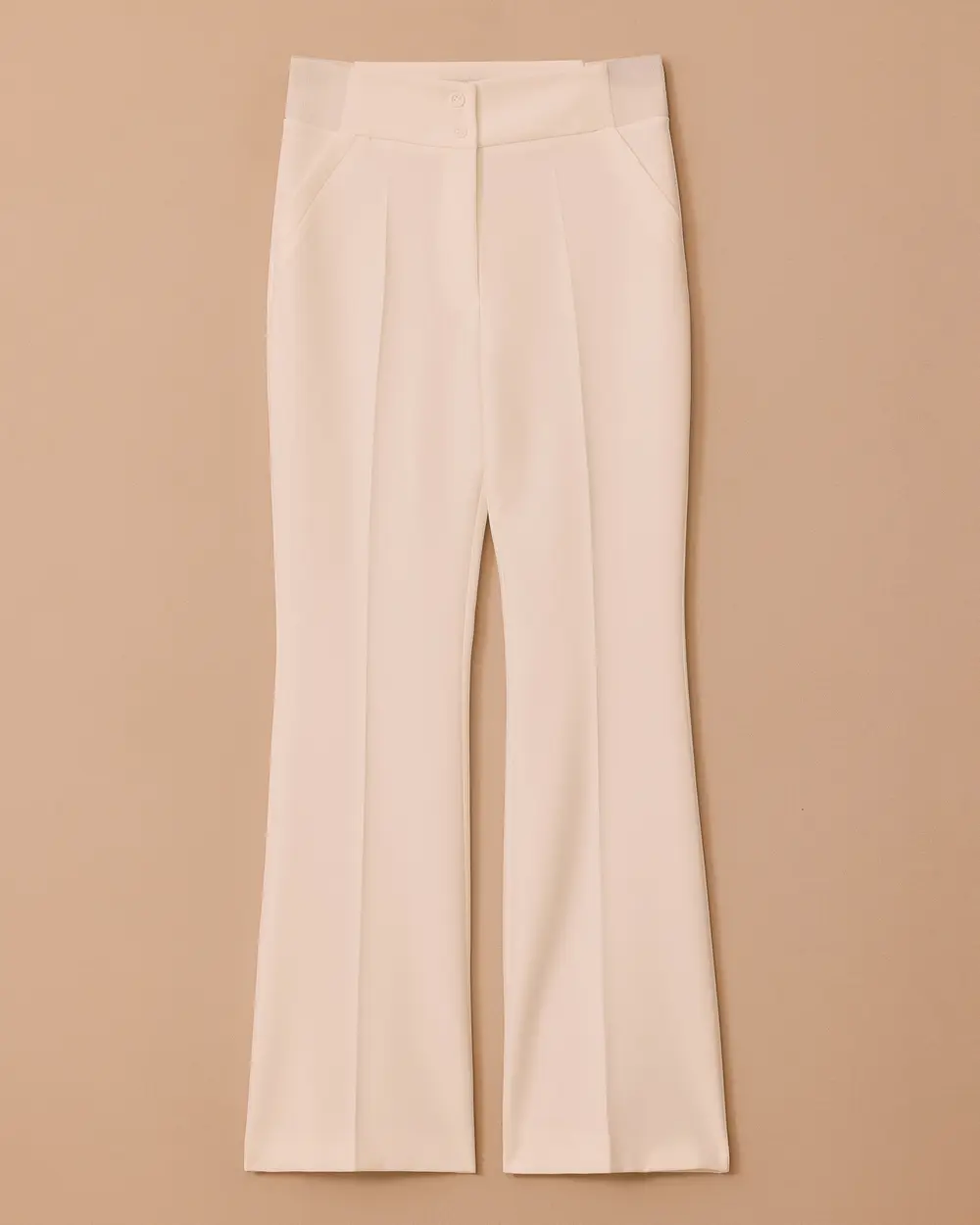 High Waist Full Length Classic Pants