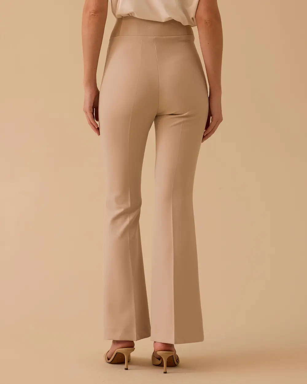 High Waist Full Length Classic Pants