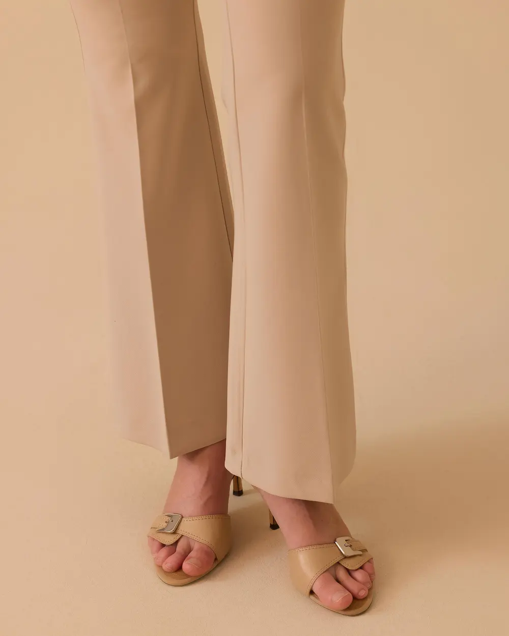High Waist Full Length Classic Pants