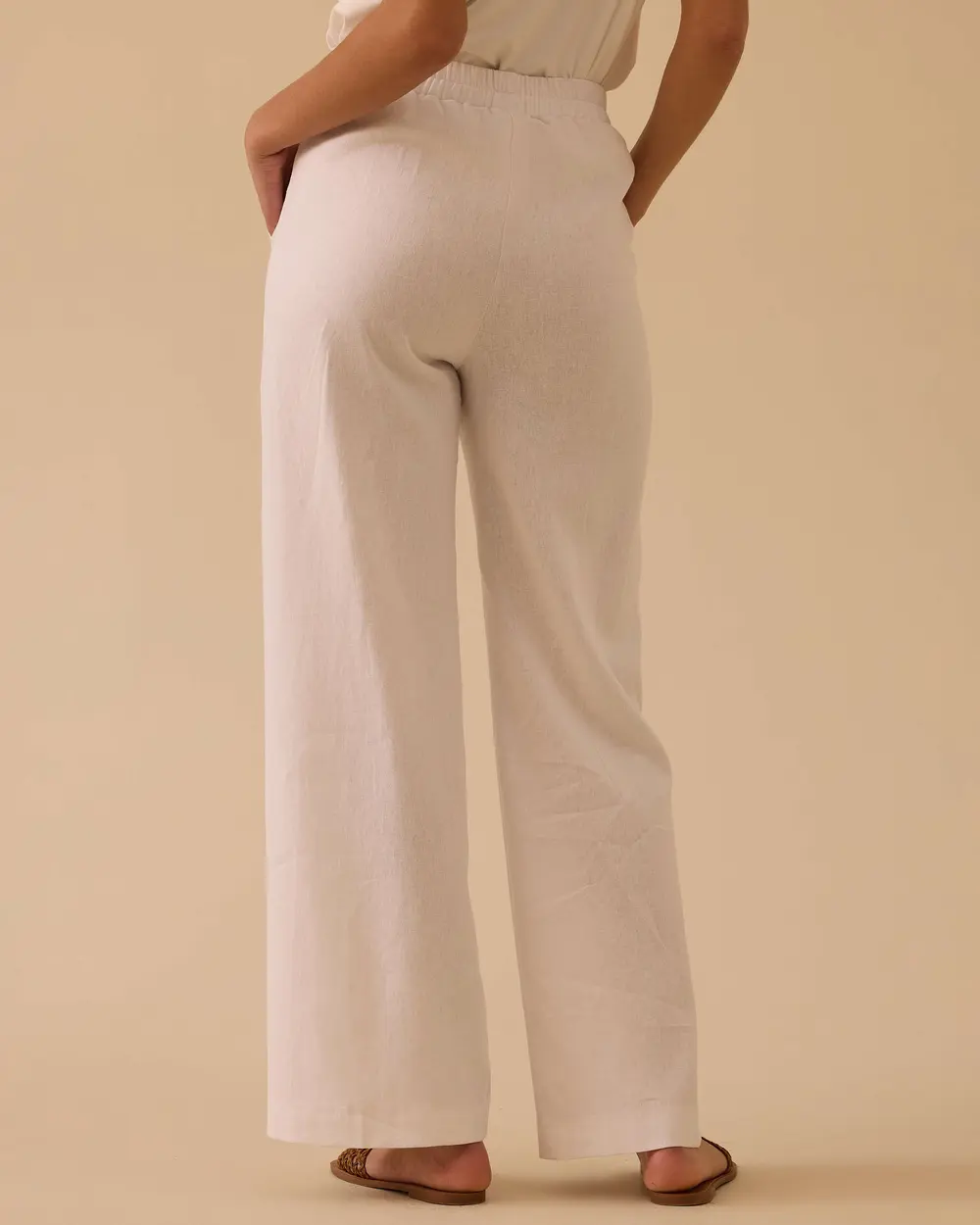 Beli Lastik Detaylı Rahat Kesim  Pantolon
