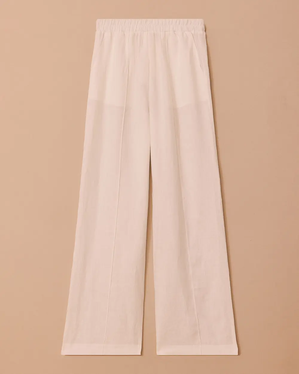 Relaxed Fit Pants with Elastic Waist Detail