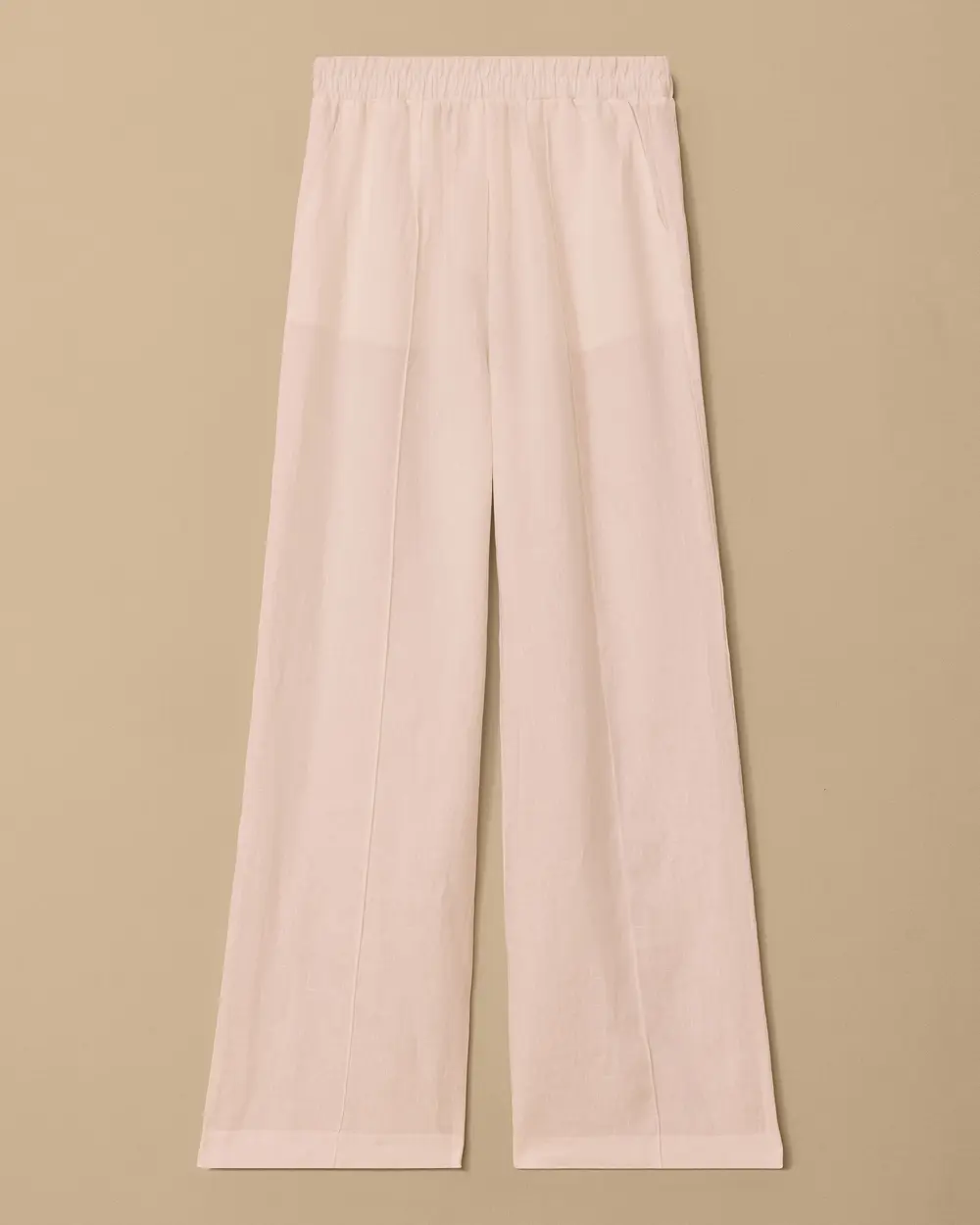 Relaxed Fit Pants with Elastic Waist Detail