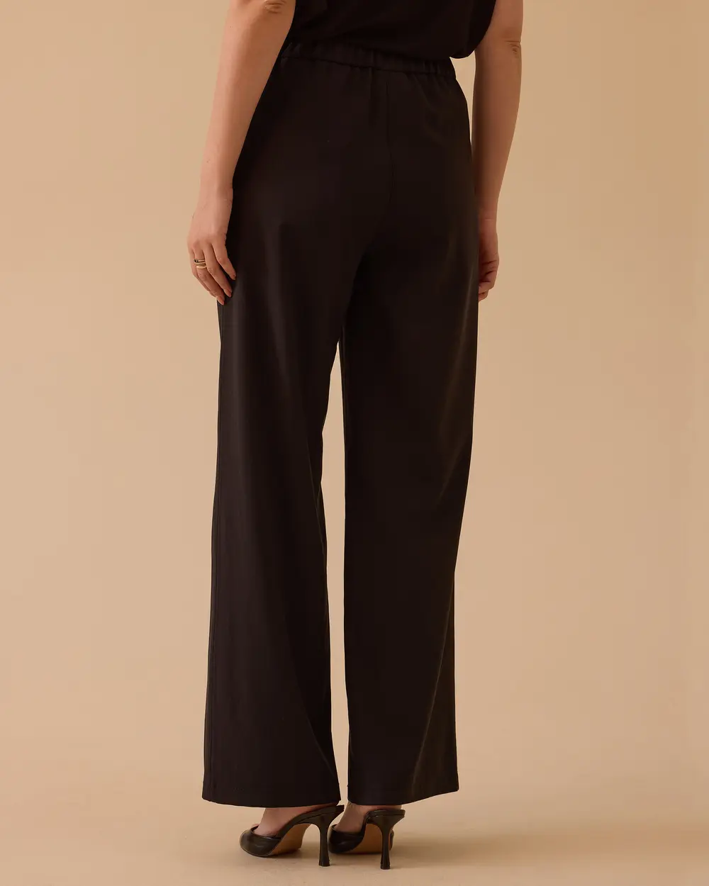 Normal Bel Geniş Paça Pantolon