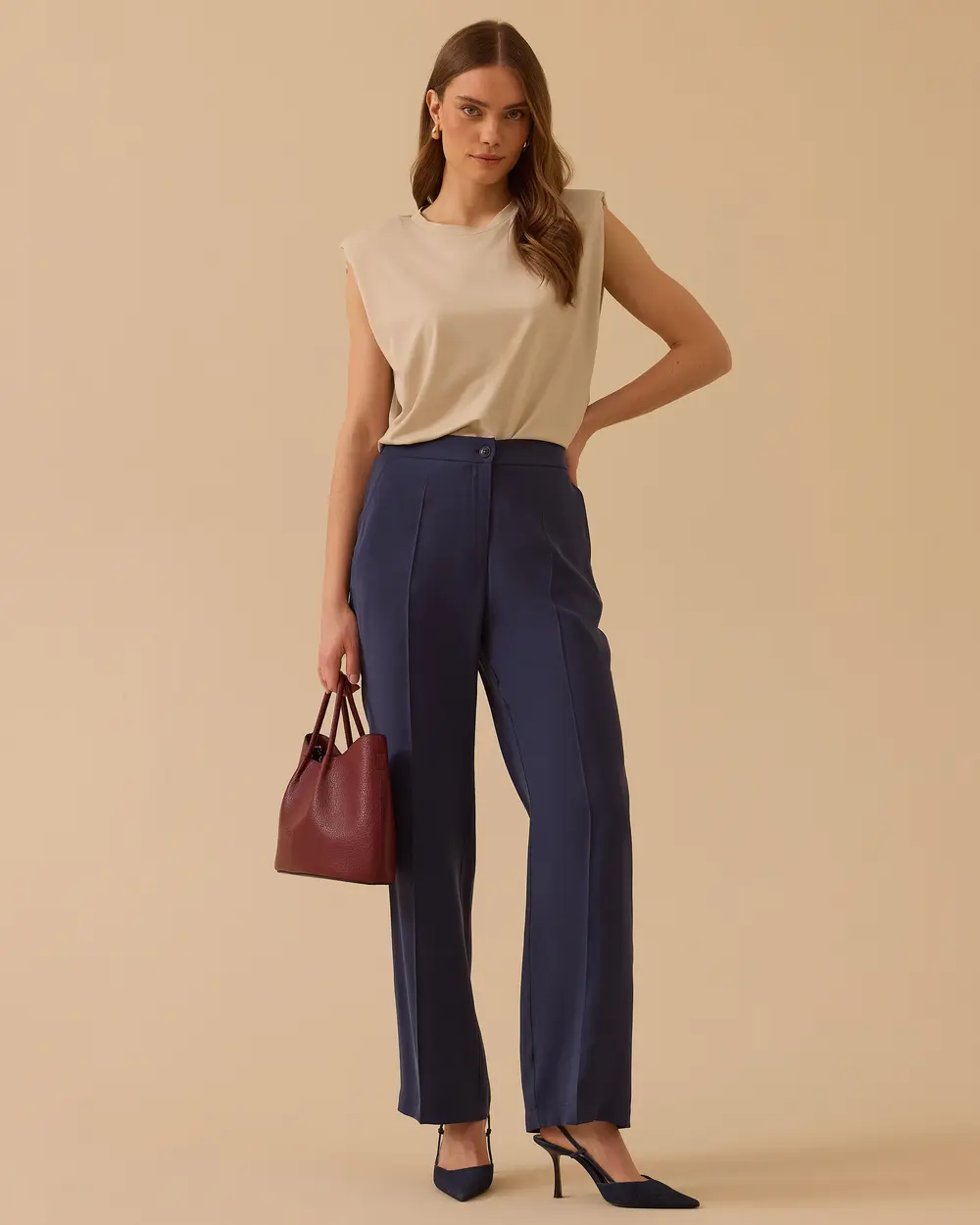 Normal Bel Düz Kesim Pantolon