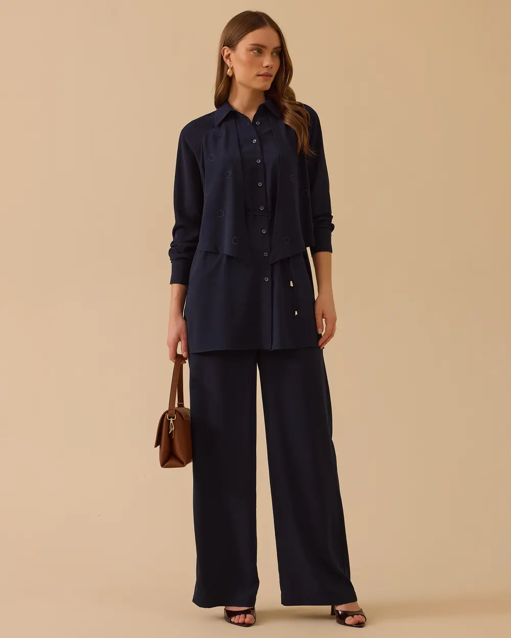 High Waist Wide Leg Full Length Pants