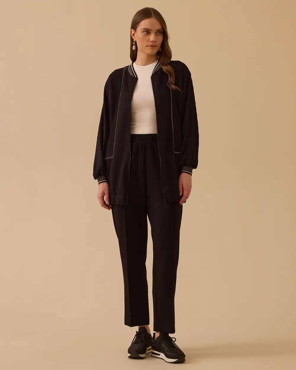 Elastik Bel Bilek Boy Pantolon