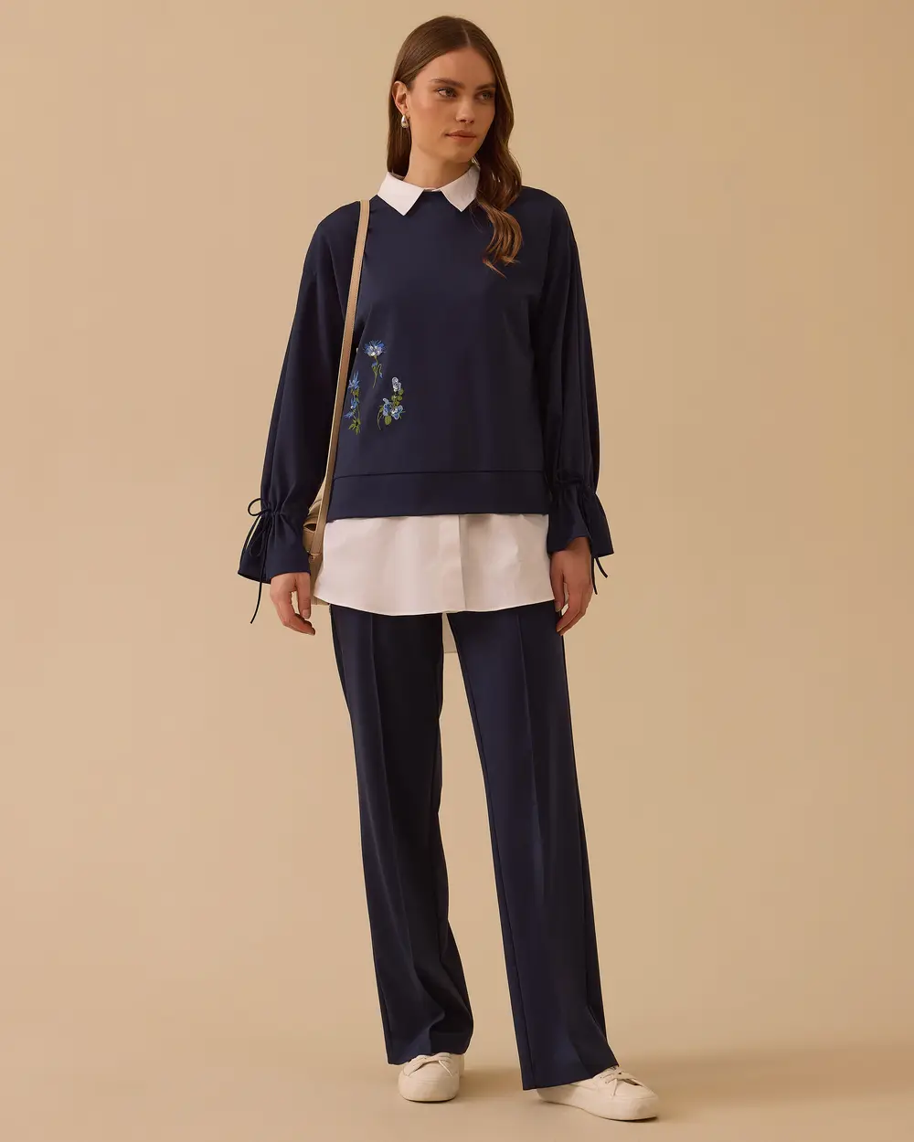 High Waist Plain Sweatpants