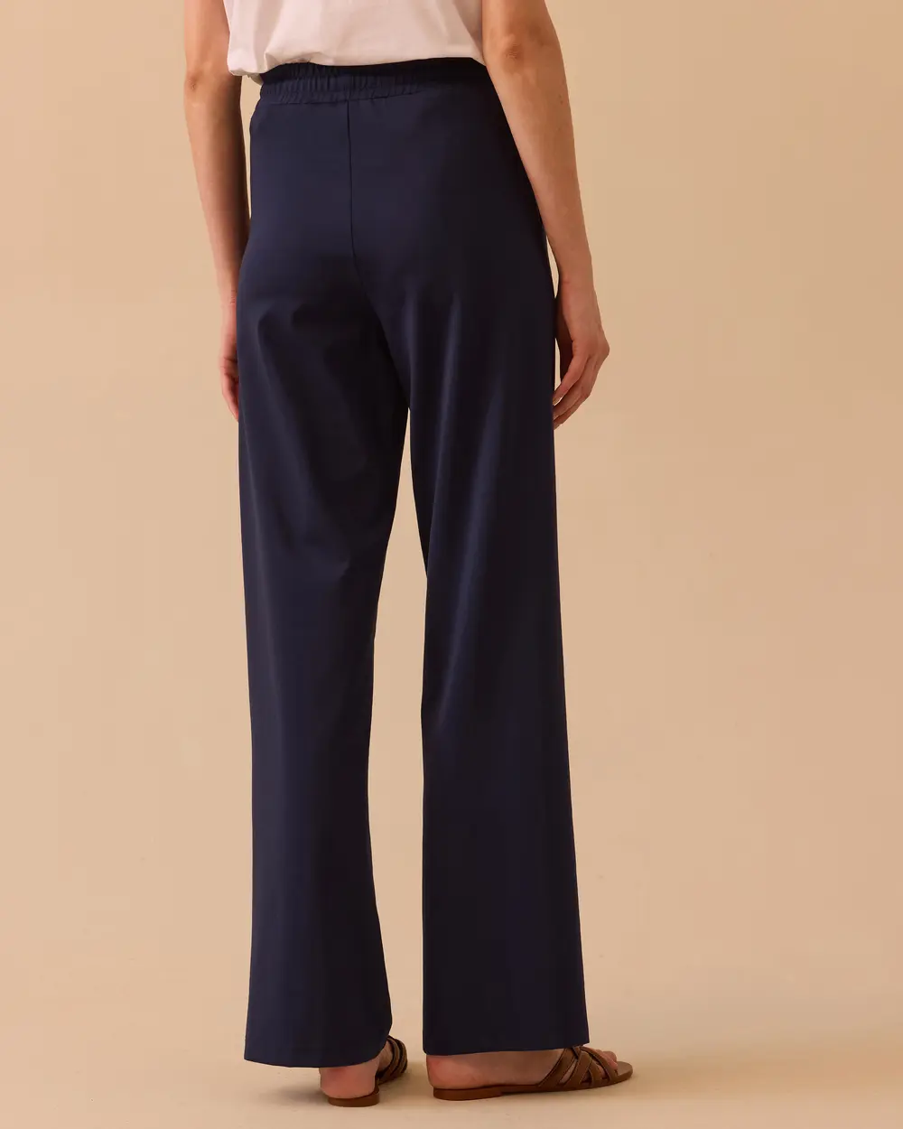 High Waist Plain Sweatpants