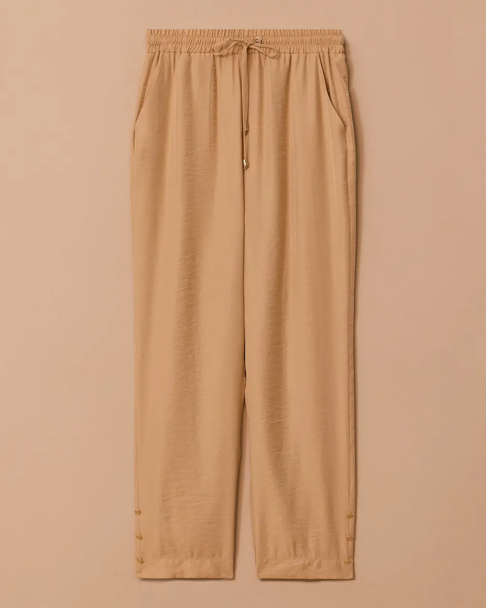 Relaxed Fit Trousers with Lacing Detail