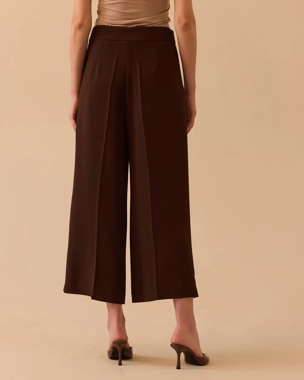 Berry High Waist Ankle Length Pants