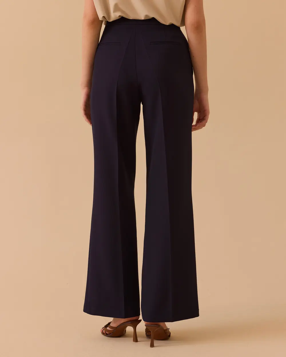 Classic Cut Flared Trousers