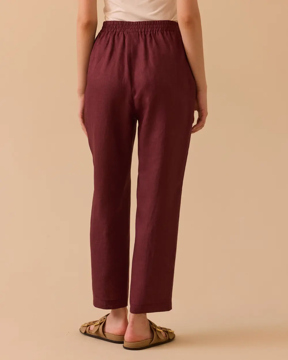 Beli Lastik Detaylı Havuç Kesim Pantolon