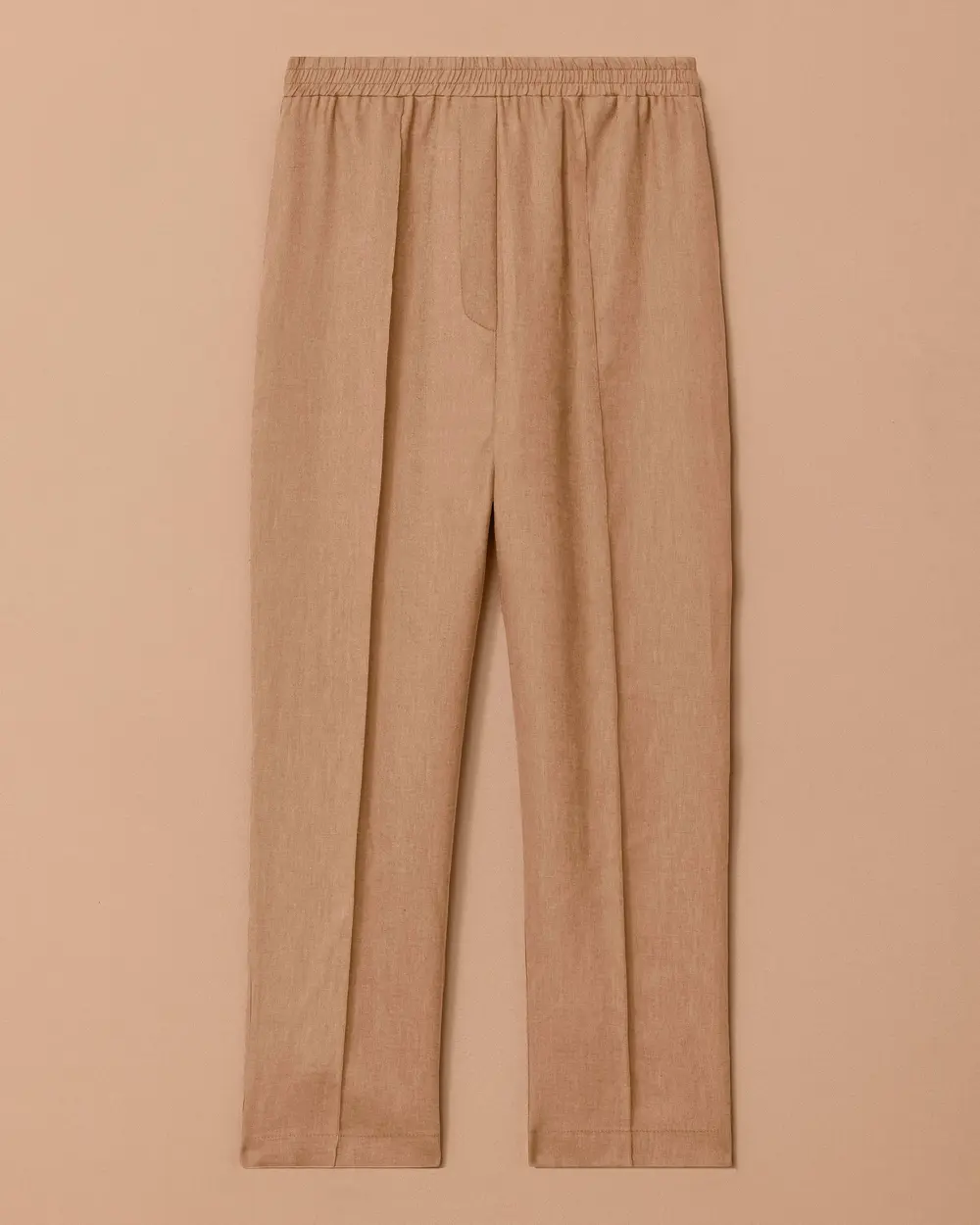 Carrot Cut Pants with Elastic Waist Detail