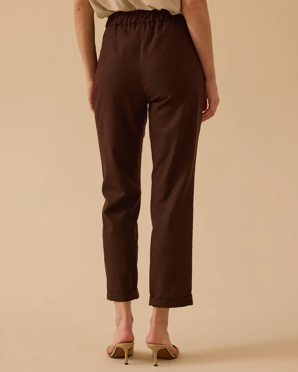 Beli Lastikli Duble Paça Pantolon