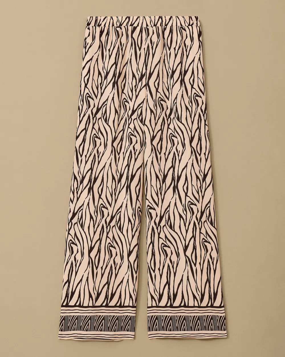 Zebra Desenli Bol Paça Pantolon