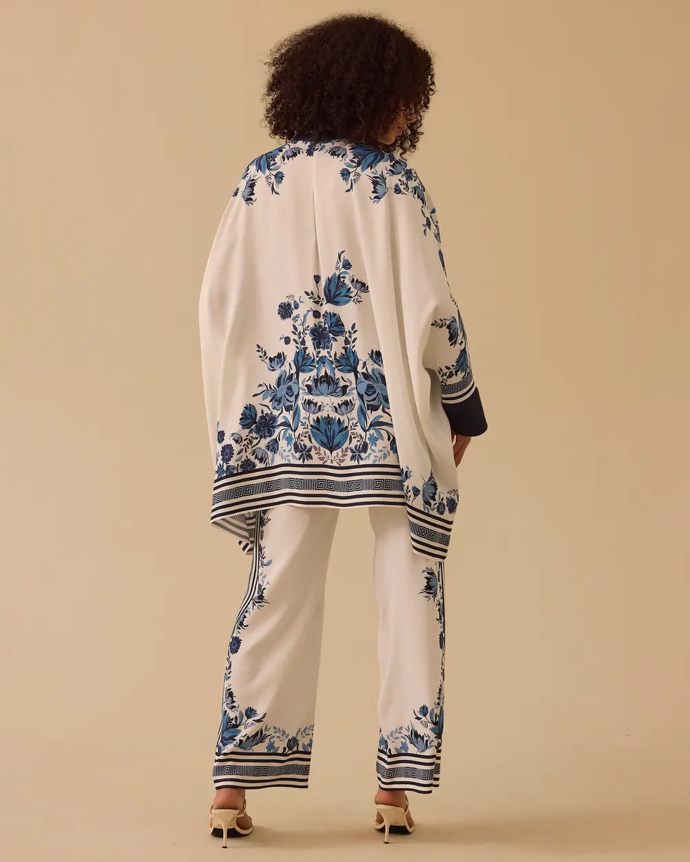 Floral-Print Wide-Leg Pants
