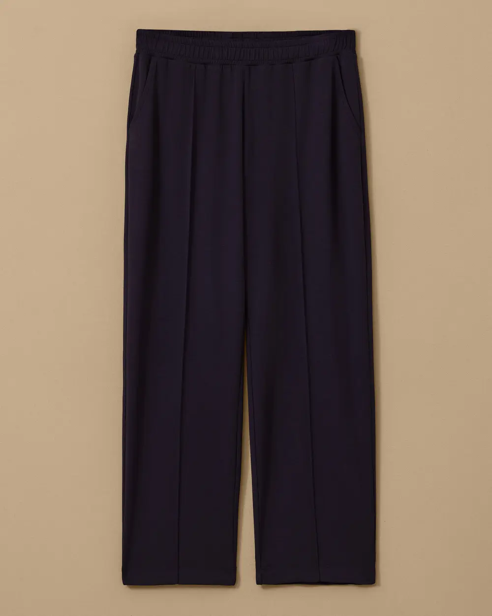 Plus Size Elastic Waist Ankle Length Pants