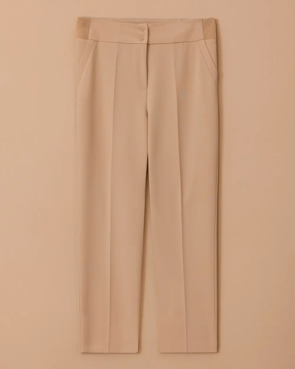 Büyük Beden Yüksek Bel Bilek Boy Pantolon