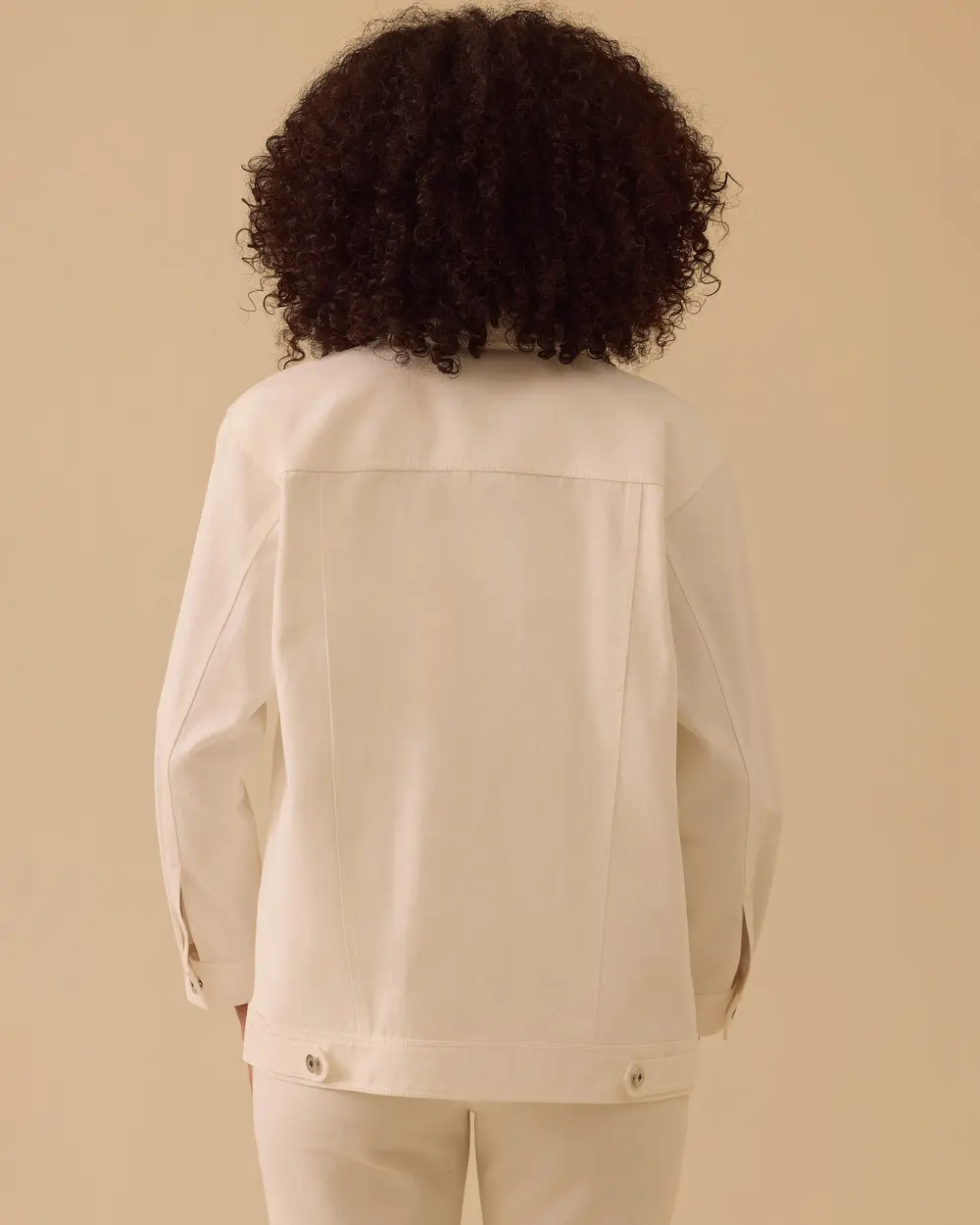 Taş Detaylı Kanvas Ceket