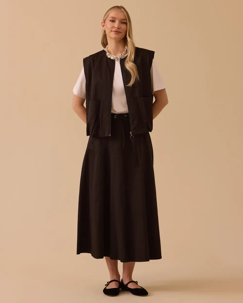 Fermuarlı Cep Detaylı Yelek