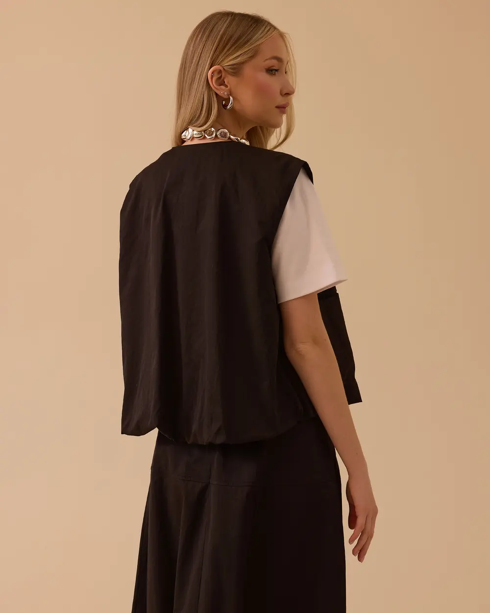 Fermuarlı Cep Detaylı Yelek