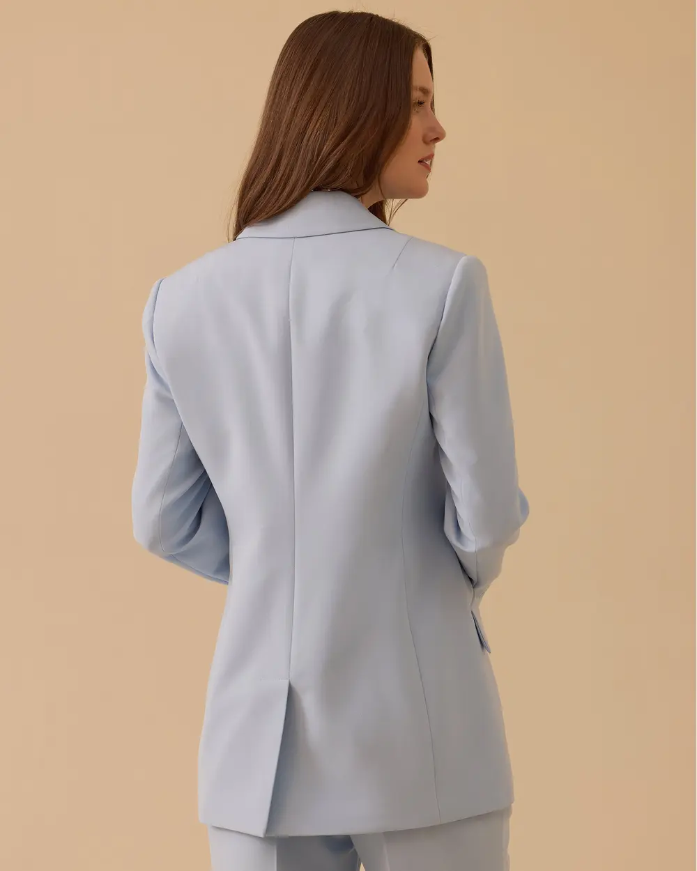 Düğmeli Kruvaze Klasik Ceket