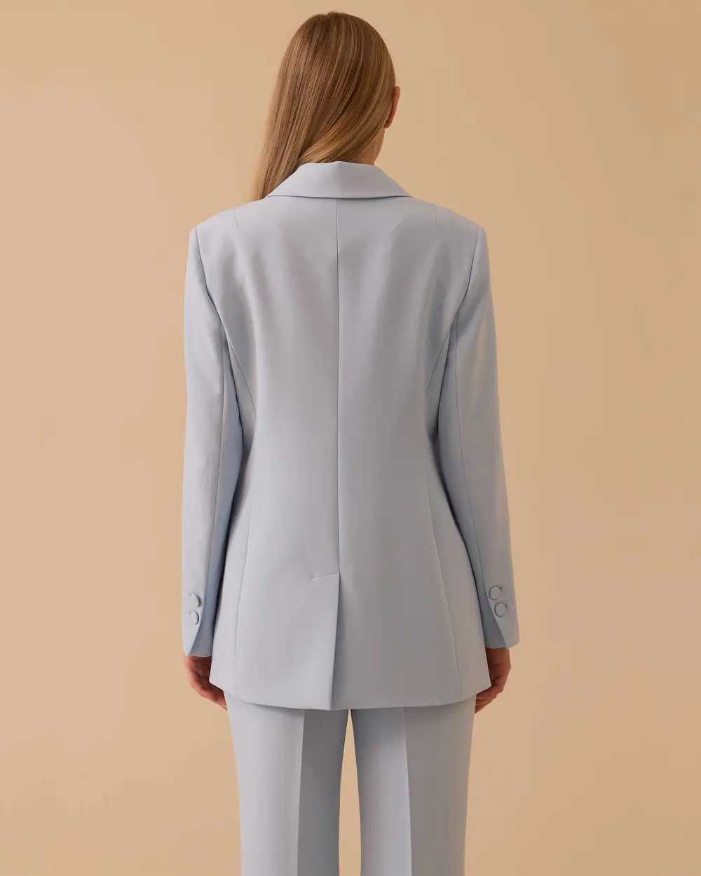 Düğmeli Kruvaze Klasik Ceket