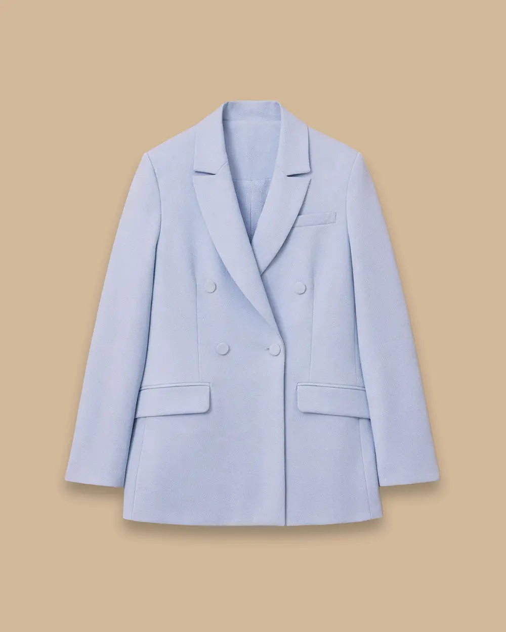 Düğmeli Kruvaze Klasik Ceket