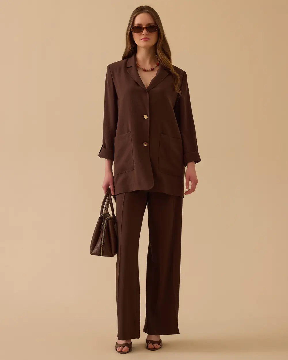 Cep Detaylı Blazer Ceket