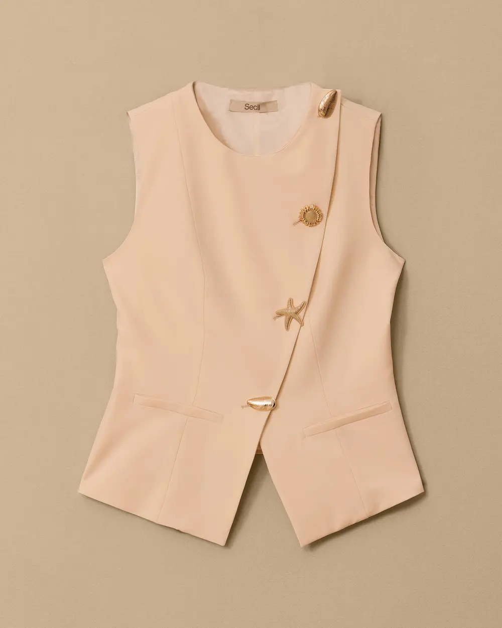 Double-breasted Detailed Stylish Vest