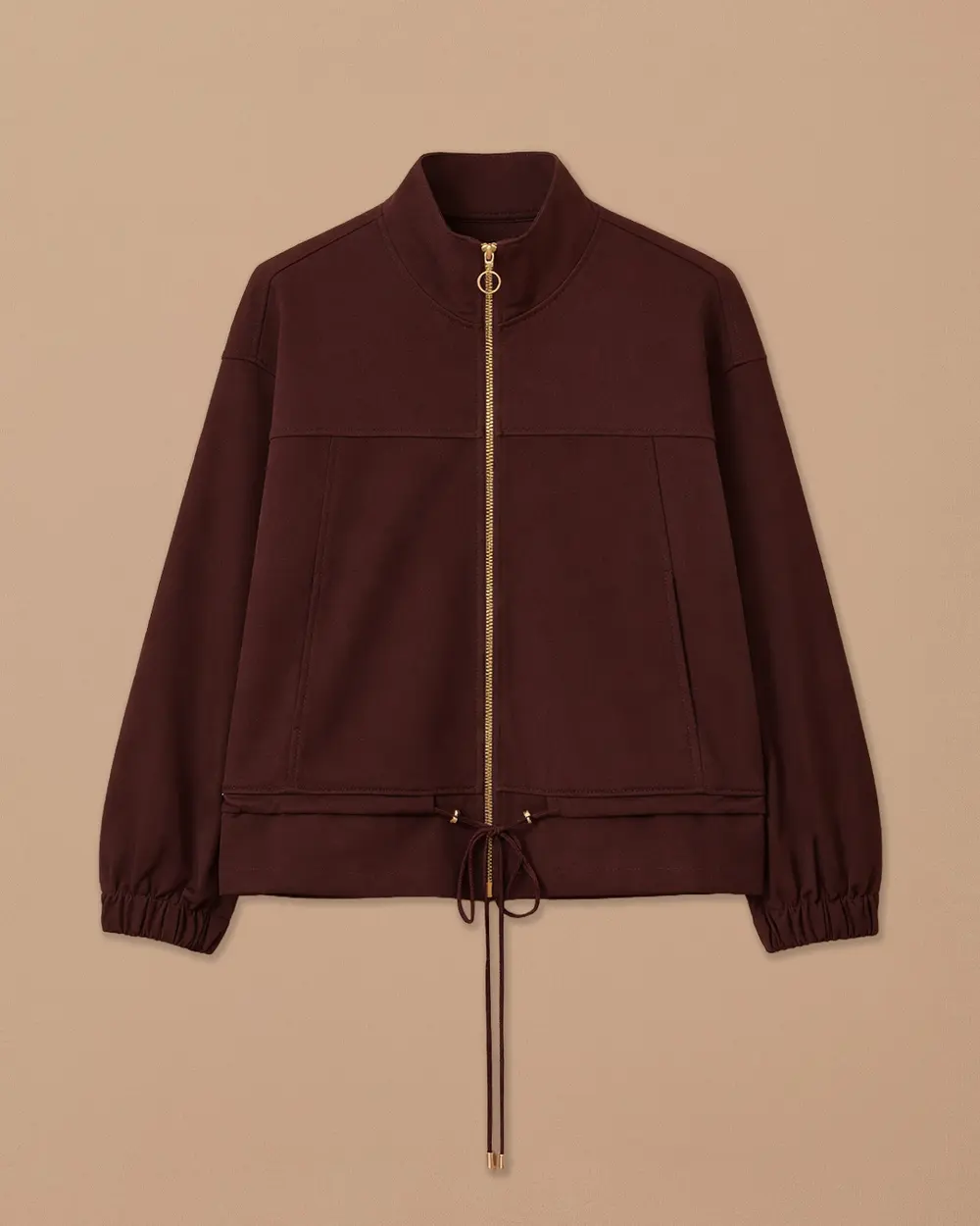 Zippered Waist Adjustable Jacket