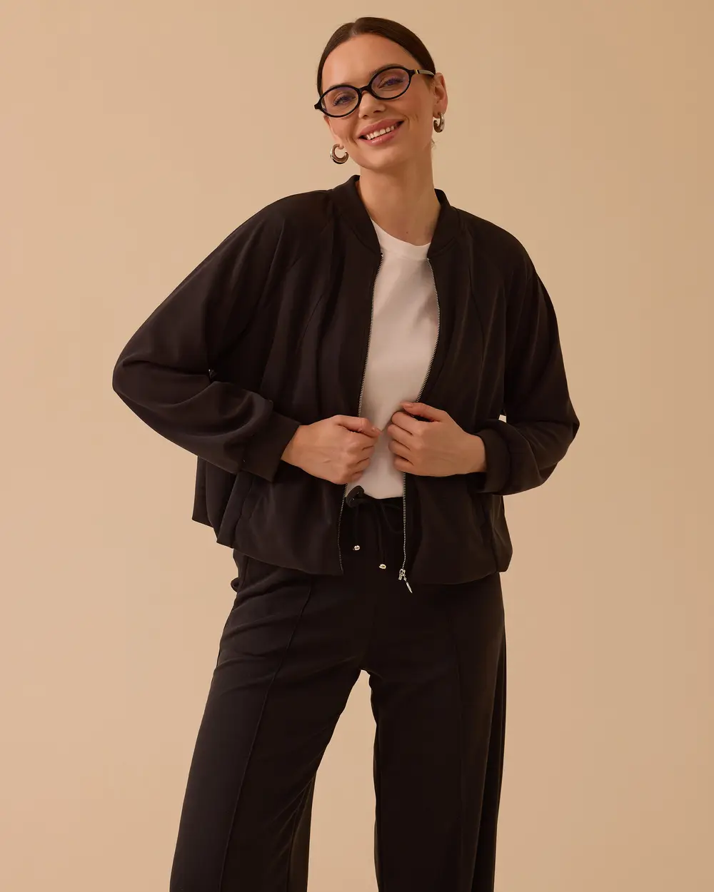 Balloon Jacket with Zipper Pockets