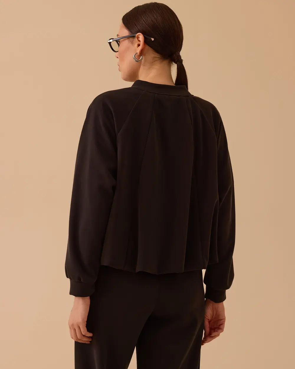 Fermuarlı Cepli Balon Ceket