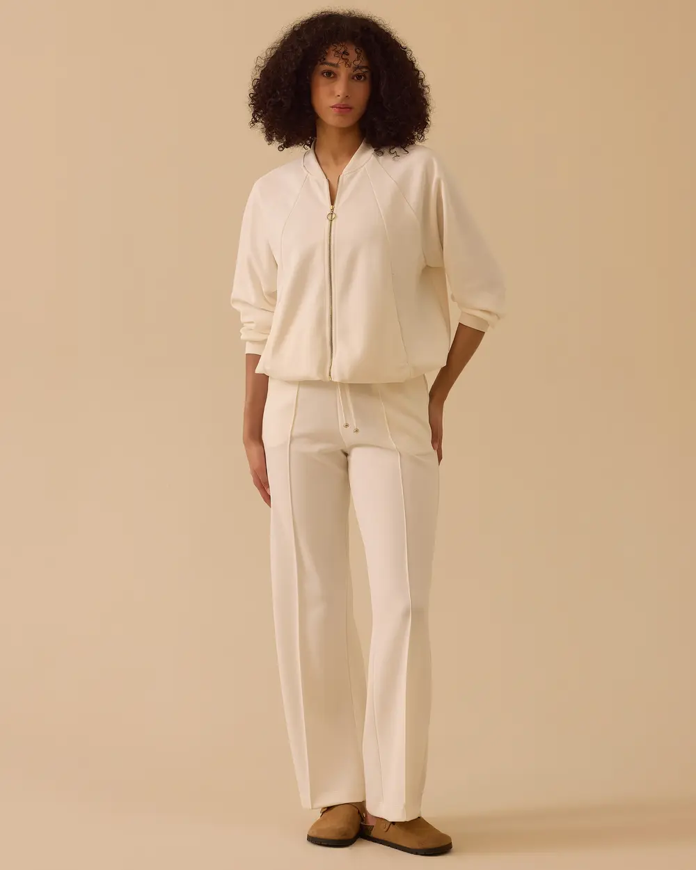 Fermuarlı Cepli Balon Ceket