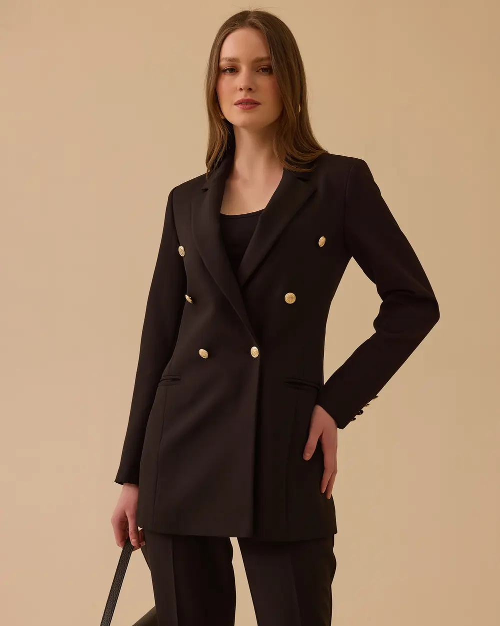 Kruvaze Klasik Ceket