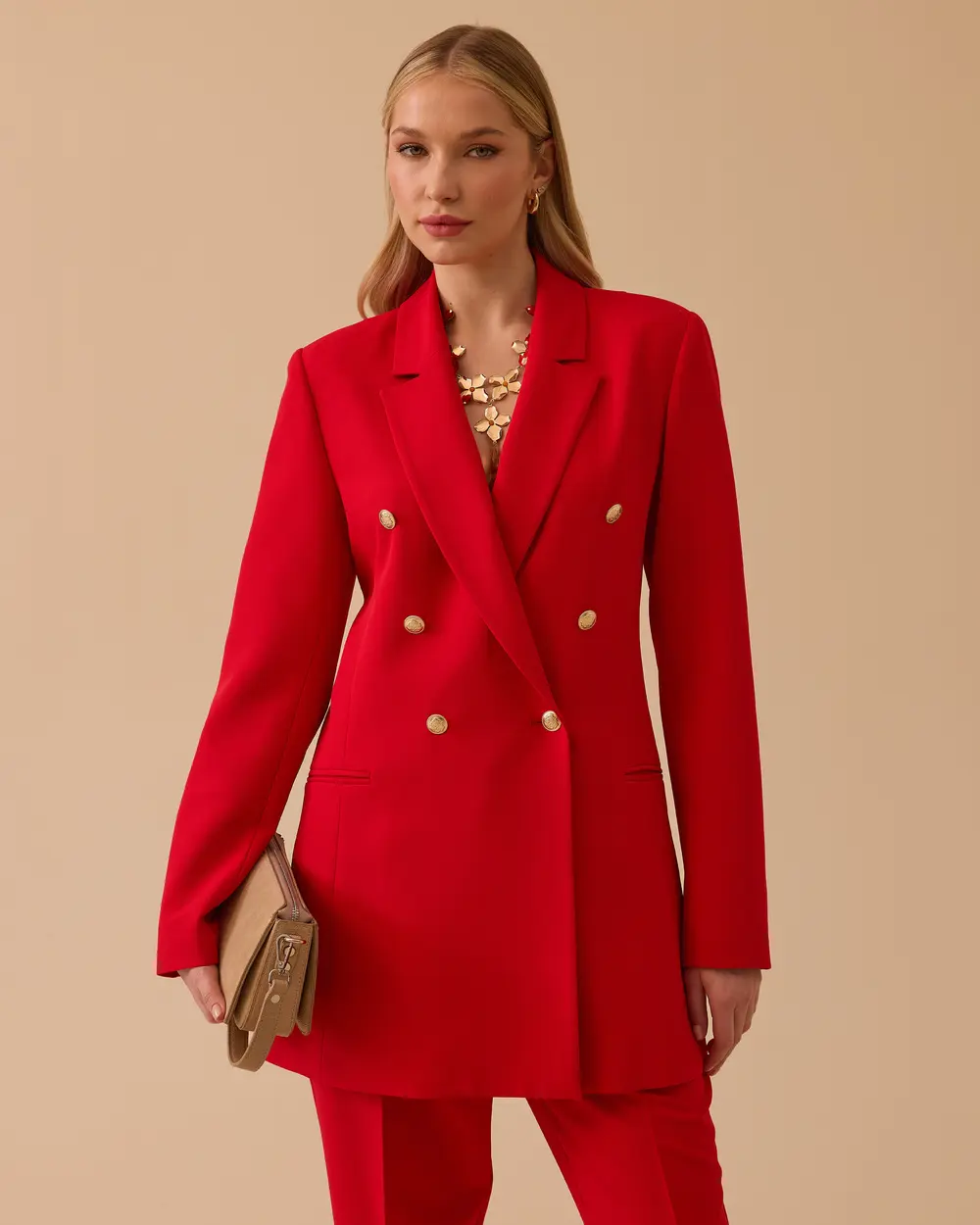 Kruvaze Klasik Ceket