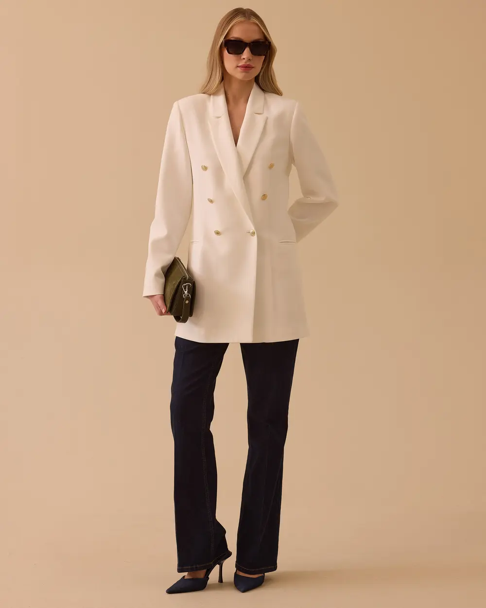 Kruvaze Klasik Ceket