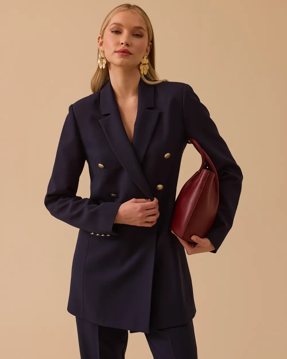 Kruvaze Klasik Ceket